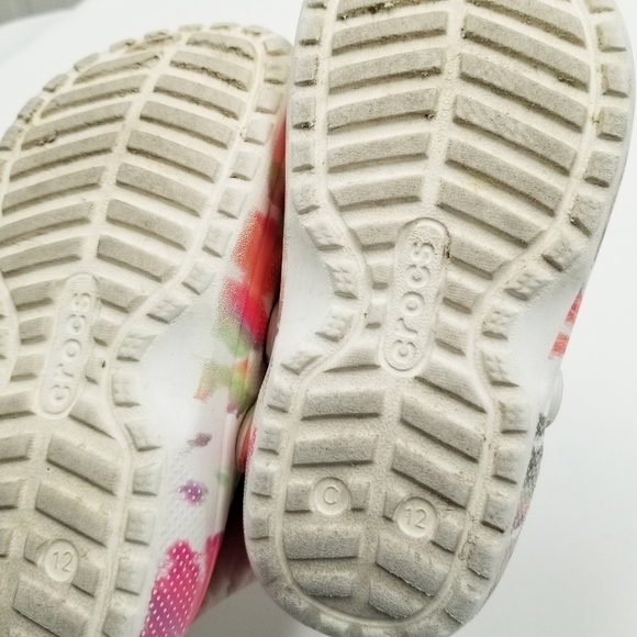 Crocs lined tie dye slip on clogs child's 12 - Picture 7 of 8